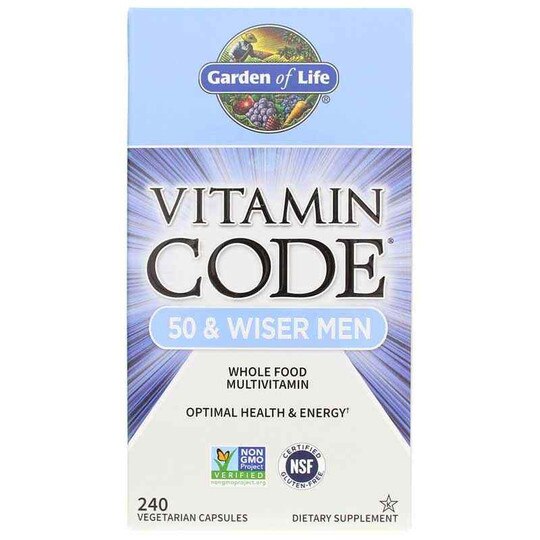 Vitamin Code 50 & Wiser Men Multivitamin, GOL